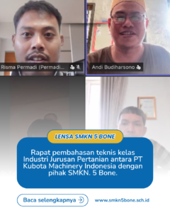 SMKN 5 Bone dan PT Kubota Sepakati Langkah Awal Penyelarasan Kurikulum Industri Jurusan Pertanian